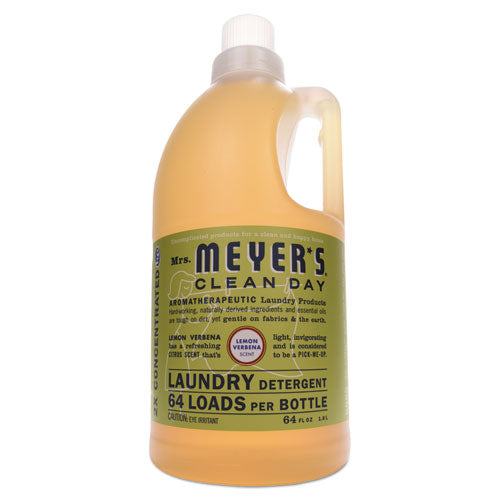 Mrs. Meyer's Liquid Laundry Detergent, Lemon Verbena Scent, 64 oz Bottle, 6-Carton 651369