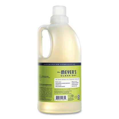 Mrs. Meyer's Liquid Laundry Detergent, Lemon Verbena Scent, 64 oz Bottle, 6-Carton 651369