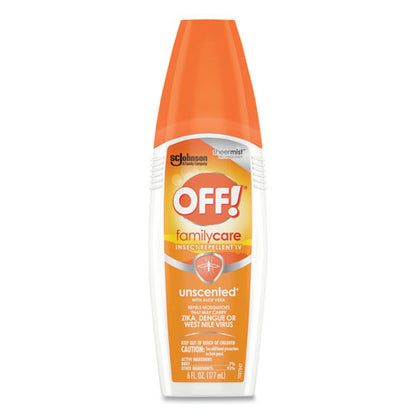 OFF! FamilyCare Unscented Spray Insect Repellent, 6 oz Spray Bottle, 12-Carton 654458