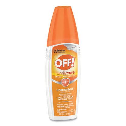 OFF! FamilyCare Unscented Spray Insect Repellent, 6 oz Spray Bottle, 12-Carton 654458