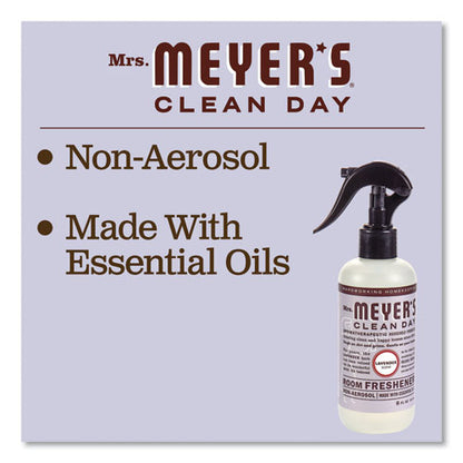 Mrs. Meyer's Clean Day Room Freshener, Lavender, 8 oz, Non-Aerosol Spray, 6-Carton 670763