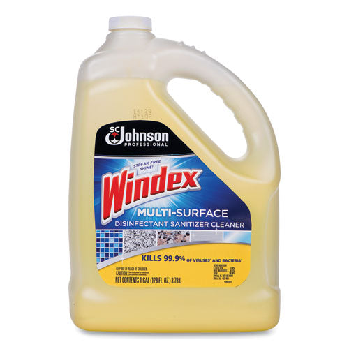 Windex Multi-Surface Disinfectant Cleaner, Citrus, 1 gal Bottle, 4-Carton 682265