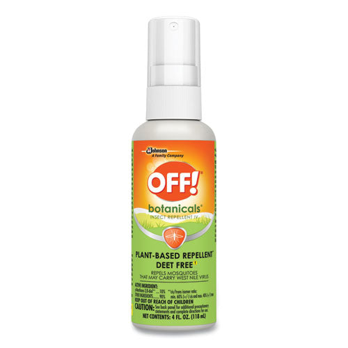 OFF! Botanicals Insect Repellent, 4 oz Bottle, 8-Carton 694971