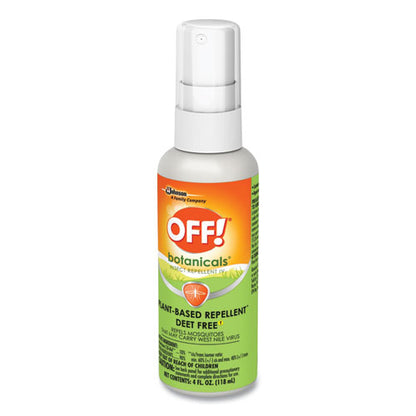 OFF! Botanicals Insect Repellent, 4 oz Bottle, 8-Carton 694971