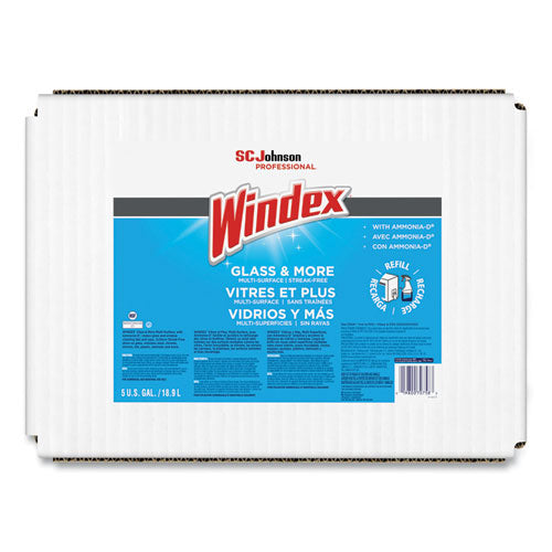 Windex Glass Cleaner with Ammonia-D®, 5 Gallon Bag-in-Box Dispenser 696502