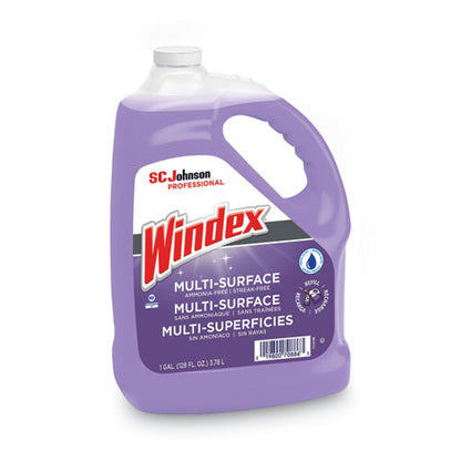 Windex Non-Ammoniated Glass-Multi Surface Cleaner, Pleasant Scent, 128 oz Bottle 697262