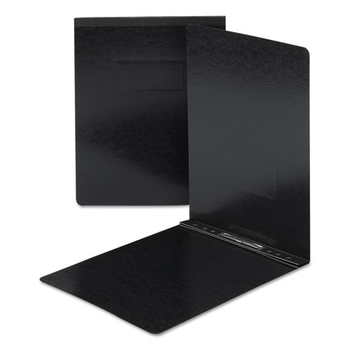 Smead Prong Fastener Premium Pressboard Report Cover, Two-Piece Prong Fastener, 2" Capacity,  8.5 x 11, Black-Black 81125