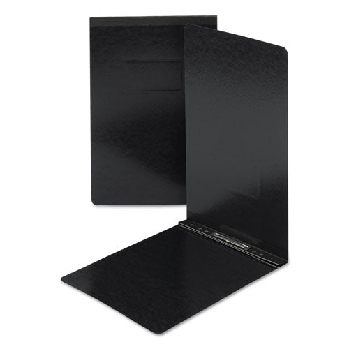 Smead Prong Fastener Pressboard Report Cover, Two-Piece Prong Fastener, 2" Capacity, 8.5 x 14, Black-Black 81733