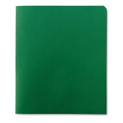 Smead Two-Pocket Folder, Textured Paper, 100-Sheet Capacity, 11 x 8.5, Green, 25-Box 87855