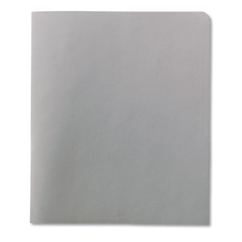 Smead Two-Pocket Folder, Textured Paper, 100-Sheet Capacity, 11 x 8.5, White, 25-Box 87861