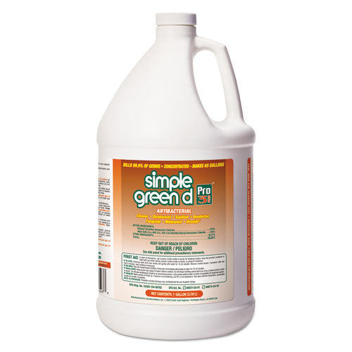 Simple Green d Pro 3 Plus Antibacterial Concentrate, Herbal, 1 gal Bottle, 6-Carton 3310200601001
