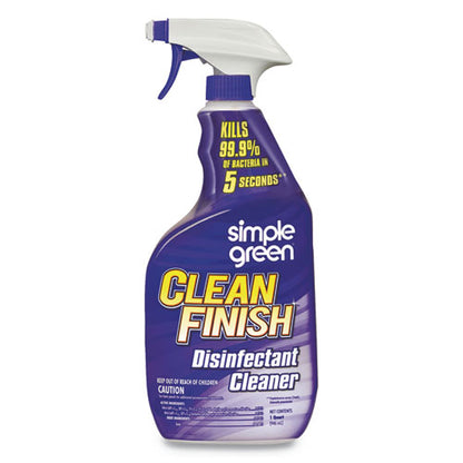 Simple Green Clean Finish Disinfectant Cleaner, Herbal, 32 oz Spray Bottle, 12-Carton 2810001201032