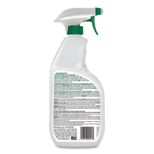Simple Green Crystal Industrial Cleaner-Degreaser, 24 oz Spray Bottle, 12-Carton 0610001219024