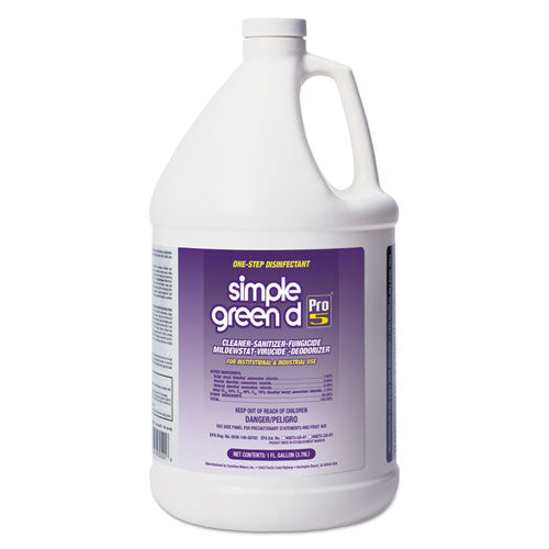 Simple Green d Pro 5 Disinfectant, 1 gal Bottle, 4-Carton 3410000430501