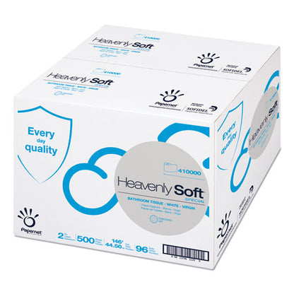 Papernet Heavenly Soft Toilet Tissue Paper 2 Ply 500 Sheets White (96 Rolls) 410001