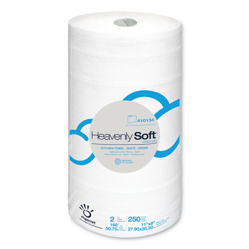Papernet Heavenly Soft Kitchen Paper Towel, Special, 11" x 167 ft, White, 12 Rolls-Carton 410134