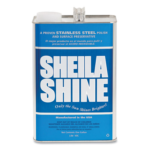 Sheila Shine Low VOC Stainless Steel Cleaner And Polish, 1 Gal Can SSCA128