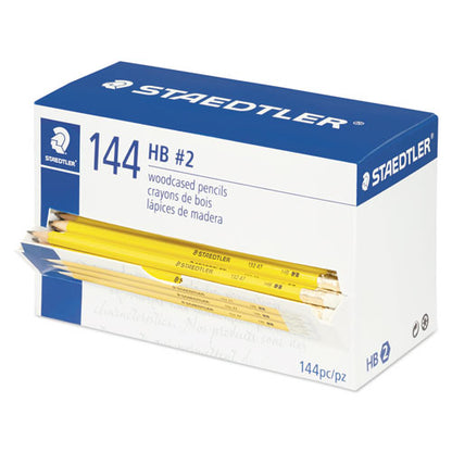 Staedtler Woodcase #2.5 HB Yellow Barrel Pencils With Eraser (144 Count) 13247C144A6