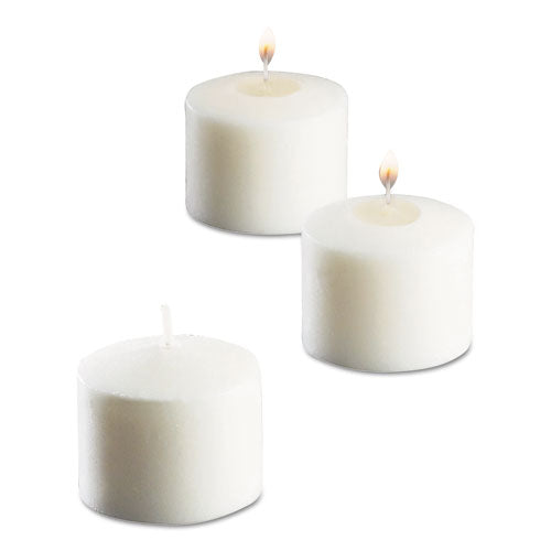 Sterno Food Warmer Votive Candles, 10 Hour Burn, 1.46"d x 1.33'h, White, 288-Carton 40104