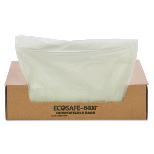 Stout by Envision EcoSafe-6400 Bags, 48 gal, 0.85 mil, 42" x 48", Green, 40-Box E4248E85