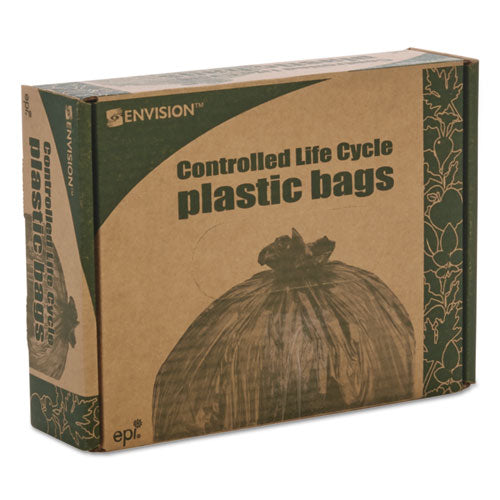 Stout by Envision Controlled Life-Cycle Plastic Trash Bags, 13 gal, 0.7 mil, 24" x 30", White, 120-Box G2430W70