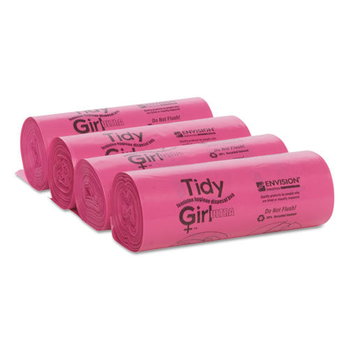 Tidy Girl Feminine Hygiene Sanitary Disposal Bags, 4" x 10", Natural, 600-Carton TG-7514P10