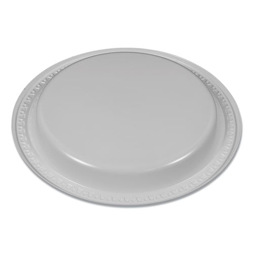 Tablemate Plastic Dinnerware, Plates, 6" dia, White, 125-Pack 6644WH