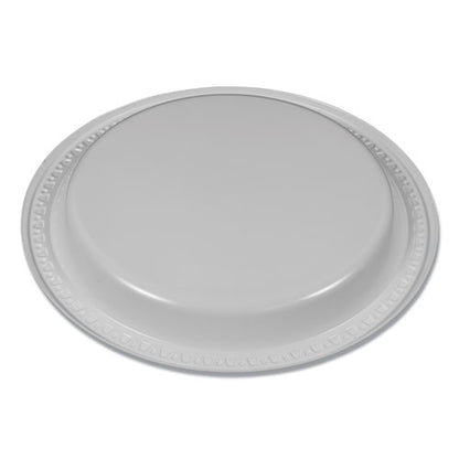 Tablemate Plastic Dinnerware, Plates, 7" dia, White, 125-Pack 7644WH