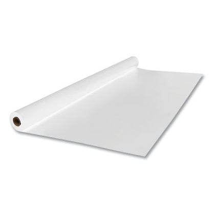 Tablemate Linen-Soft Non-Woven Polyester Banquet Roll, Cut-To-Fit, 40" x 50 ft, White LS4050WH