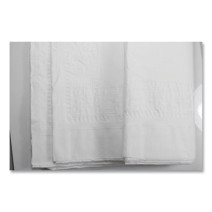 Tablemate Table Set Poly Tissue Table Cover, 54" x 108", White, 6-Pack TBLPT549-WH
