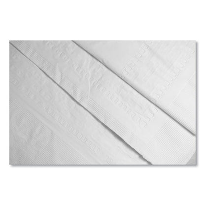 Tablemate Table Set Poly Tissue Table Cover, 54" x 108", White, 6-Pack TBLPT549-WH
