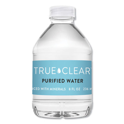 True Clear Purified Bottled Water, 8 oz Bottle, 24 Bottles-Carton 8OZ24CT