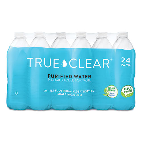 True Clear Purified Bottled Water, 16.9 oz Bottle, 24 Bottles-Carton, 84 Cartons-Pallet TRC05L24PDMPBN