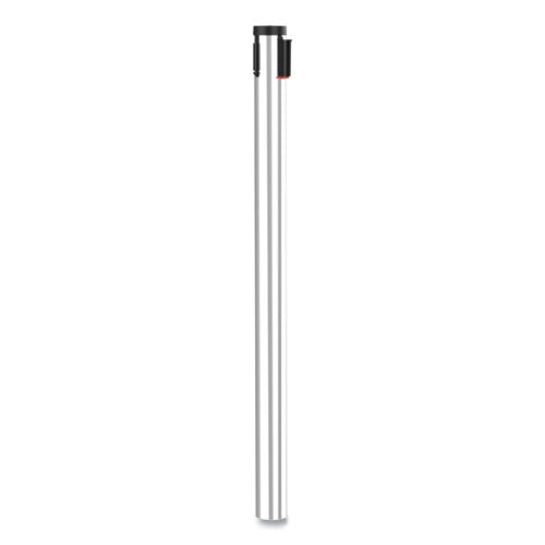 Tatco Adjusta-Tape Crowd Control Stanchion Posts Only, Polished Aluminum, 40" High, Silver, 2-Box 11500