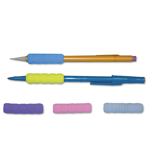 Tatco Ribbed Pencil Cushions, 1.75", Assorted Colors, 50-Box 19711