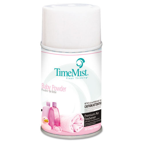 TimeMist Premium Metered Air Freshener Refill, Baby Powder, 5.3 oz Aerosol Spray 1042686