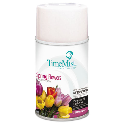 TimeMist Premium Metered Air Freshener Refill, Spring Flowers, 6.6 oz Aerosol Spray 1042712