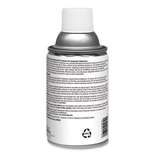 TimeMist Premium Metered Air Freshener Refill, Spring Flowers, 5.3 oz Aerosol Spray, 12-Carton 1042712