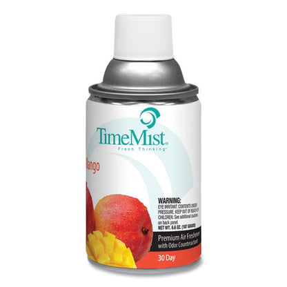 TimeMist Premium Metered Air Freshener Refill, Mango, 6.6 oz Aerosol Spray, 12-Carton 1042810