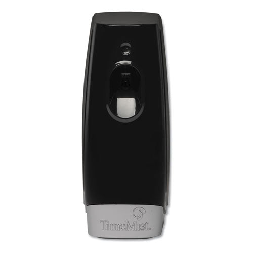 TimeMist Settings Metered Air Freshener Dispenser, 3.4" x 3.4" x 8.25", Black 1047811