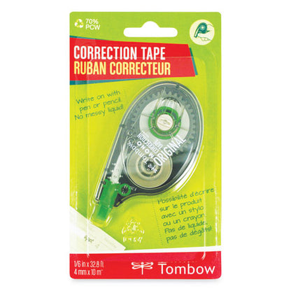 Tombow MONO Correction Tape, Non-Refillable, 1-6" x 394", White Tape 68620