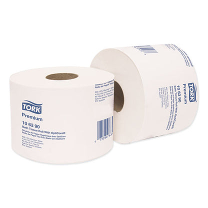Tork Premium Bath Tissue Roll with OptiCore, Septic Safe, 2-Ply, White, 800 Sheets-Roll, 36-Carton 106390