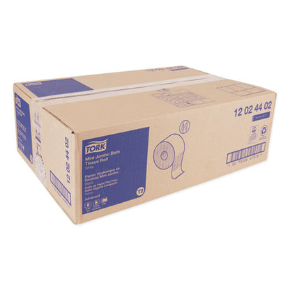 Tork Advanced Mini-Jumbo Roll Bath Tissue, Septic Safe, 2-Ply, White, 3.48" x 751 ft, 12 Rolls-Carton 12024402