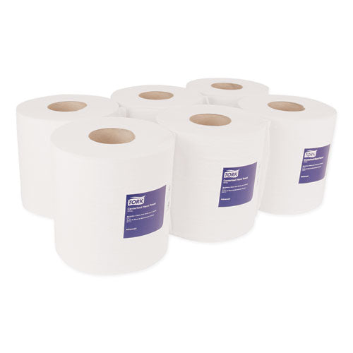 Tork Centerfeed Hand Towel, 2-Ply, 7.6 x 11.8, White, 500-Roll, 6 Rolls-Carton 120932