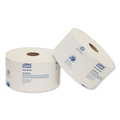 Tork Universal High Capacity Bath Tissuel w-OptiCore, Septic Safe, 2-Ply, White, 2000-Roll, 12-Carton 160090