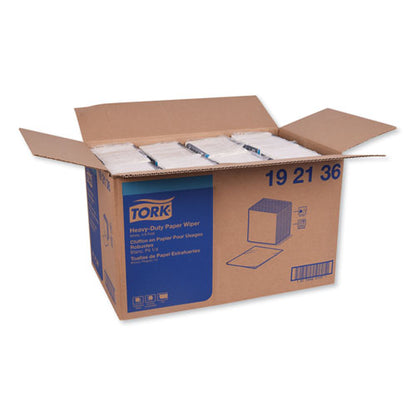 Tork Heavy-Duty Paper Wiper 1-4 Fold, 12.5 x 13, White, 56-Pack, 16 Packs-Carton 192136
