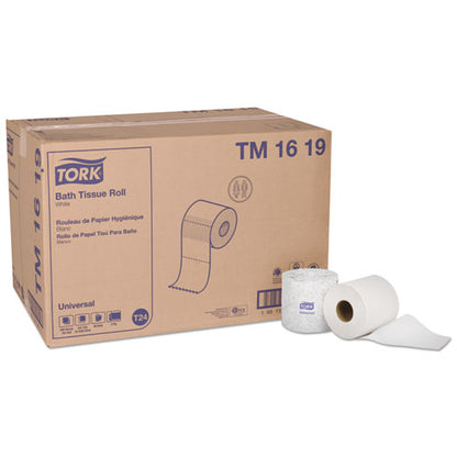 Tork Universal Bath Toilet Tissue Paper 2 Ply 616 Sheets White (48 Rolls) 240616