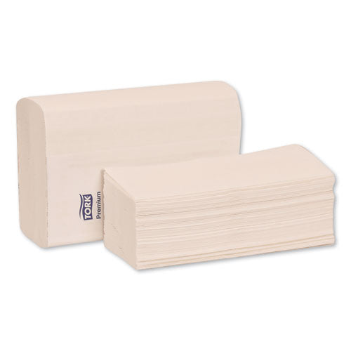 Tork Premium Multifold Towel, 1-Ply, 9 x 9.5, White, 250-Pack,12 Packs-Carton 420580