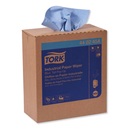 Tork Industrial Paper Wiper, 4-Ply, 8.54 x 16.5, Blue, 90 Towels-Box, 10 Box-Carton 440245A