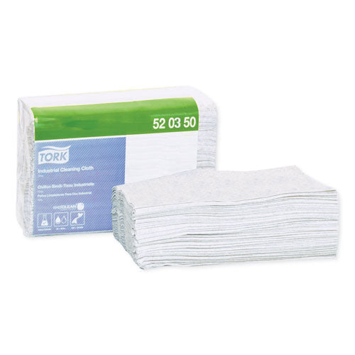 Tork Industrial Cleaning Cloths, 1-Ply, 12.6 x 15.16, Gray, 55-Pack, 8 Packs-Carton 520350
